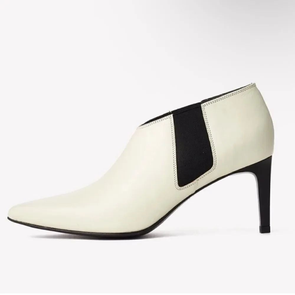 Rag & Bone Antique White Leather Ankle Shoes(Size 39/9)